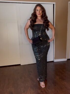 Stretchy sparkly dress